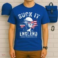 Suck It Funny England 4th Of July George Washington Funny T-Shirt thumb 6
