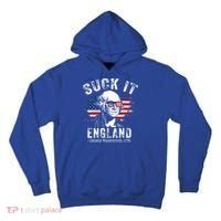 Suck It Funny England 4th Of July George Washington Funny Tall Hoodie thumb 0