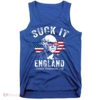Suck It Funny England 4th Of July George Washington Funny Tank Top thumb 0