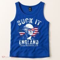Suck It Funny England 4th Of July George Washington Funny Tank Top thumb 2
