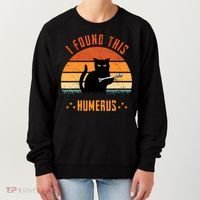 Scary I Found This Humerus Cat Black Humorous Women's Sweatshirt thumb 0