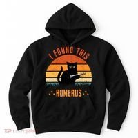Scary I Found This Humerus Cat Black Humorous Hoodie thumb 0