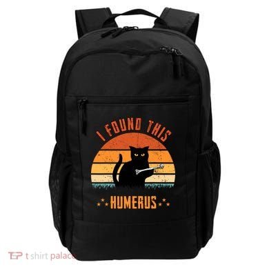 Scary I Found This Humerus Cat Black Humorous Backpack