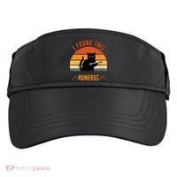 Scary I Found This Humerus Cat Black Humorous Adult Drive Performance Visor thumb 0