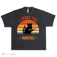 Scary I Found This Humerus Cat Black Humorous Urban Oversized Heavyweight T-Shirt thumb 0