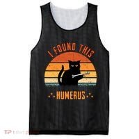 Scary I Found This Humerus Cat Black Humorous Mesh Reversible Basketball Jersey Tank thumb 0