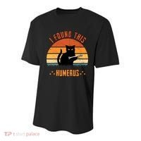 Scary I Found This Humerus Cat Black Humorous Youth Performance Sprint T-Shirt thumb 0
