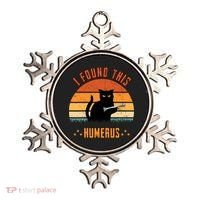 Scary I Found This Humerus Cat Black Humorous Ornament thumb 0