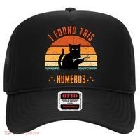 Scary I Found This Humerus Cat Black Humorous Hat thumb 0
