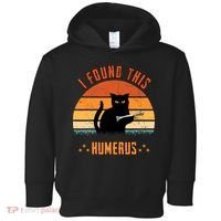 Scary I Found This Humerus Cat Black Humorous Toddler Hoodie thumb 0