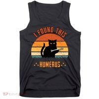 Scary I Found This Humerus Cat Black Humorous Tank Top thumb 0