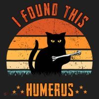 Scary I Found This Humerus Cat Black Humorous Golf Towel thumb 3