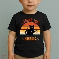 Scary I Found This Humerus Cat Black Humorous Toddler T-Shirt thumb 2