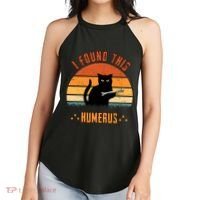 Scary I Found This Humerus Cat Black Humorous Women's Perfect Tri Rocker Tank thumb 2