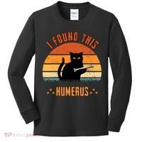 Scary I Found This Humerus Cat Black Humorous Kids Long Sleeve Shirt thumb 0
