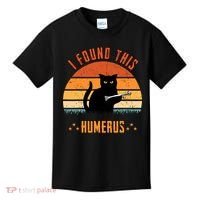 Scary I Found This Humerus Cat Black Humorous Kids T-Shirt thumb 0