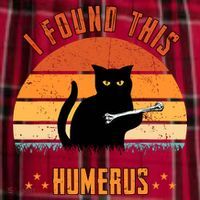 Scary I Found This Humerus Cat Black Humorous Men's Flannel Plaid Pajama Pants thumb 2