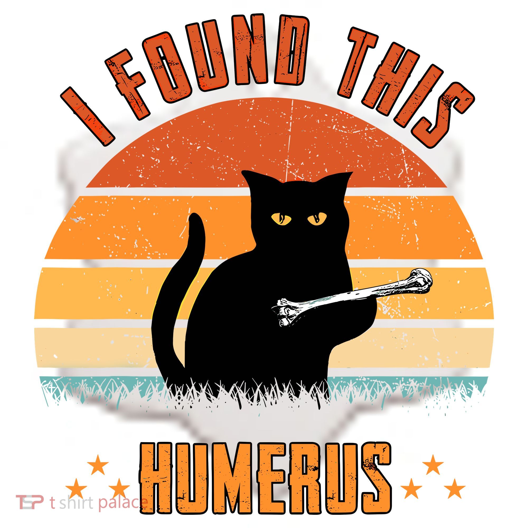 Scary I Found This Humerus Cat Black Humorous Ceramic Ornament