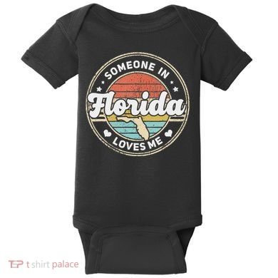 Someone In Florida Loves Me Baby Bodysuit