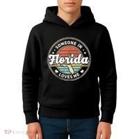 Someone In Florida Loves Me Kids Hoodie thumb 4