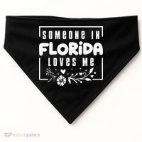 Someone In Florida Loves Me USA-Made Doggie Bandana thumb 0