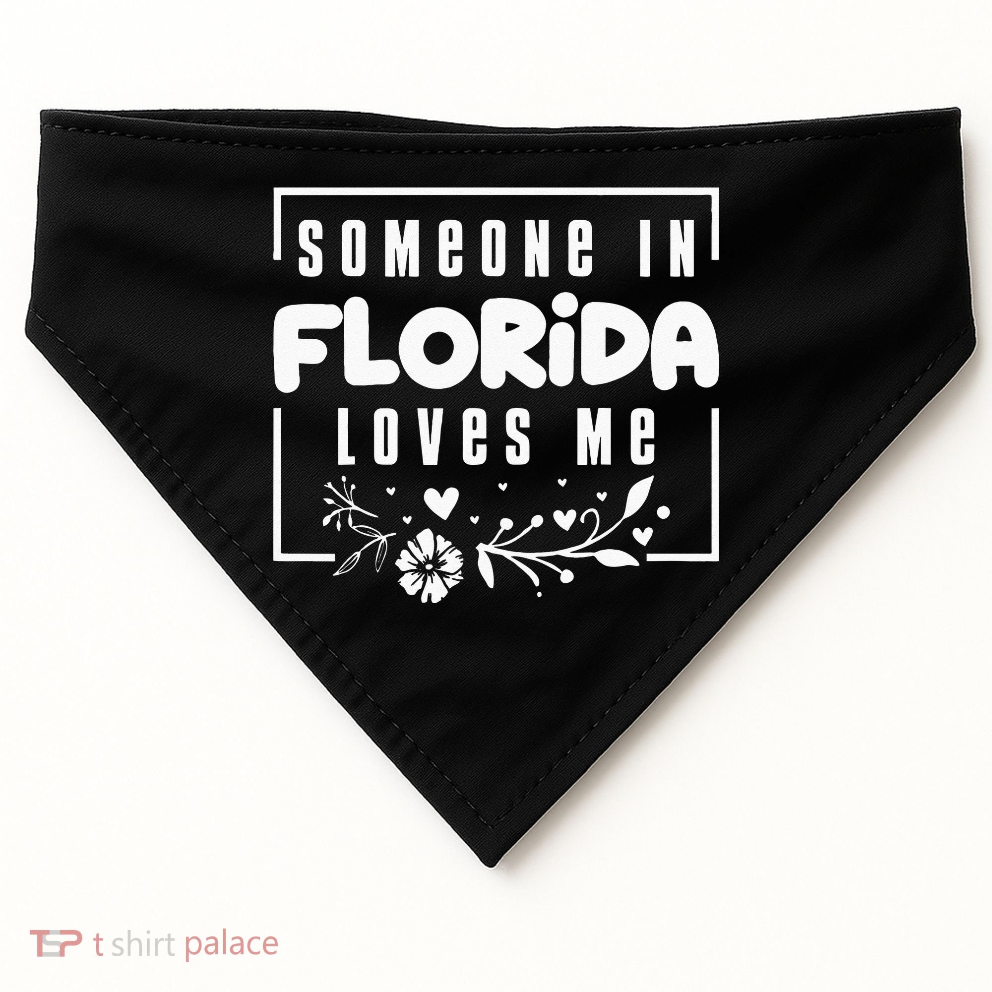Someone In Florida Loves Me USA-Made Doggie Bandana