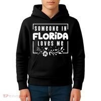 Someone In Florida Loves Me Kids Hoodie thumb 4