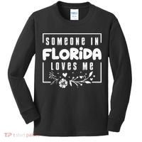 Someone In Florida Loves Me Kids Long Sleeve Shirt thumb 0