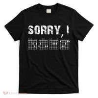Sorry IDGAF Funny Hidden Message Guitar Chords For Lover T-Shirt thumb 0