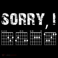 Sorry IDGAF Funny Hidden Message Guitar Chords For Lover Coaster thumb 2