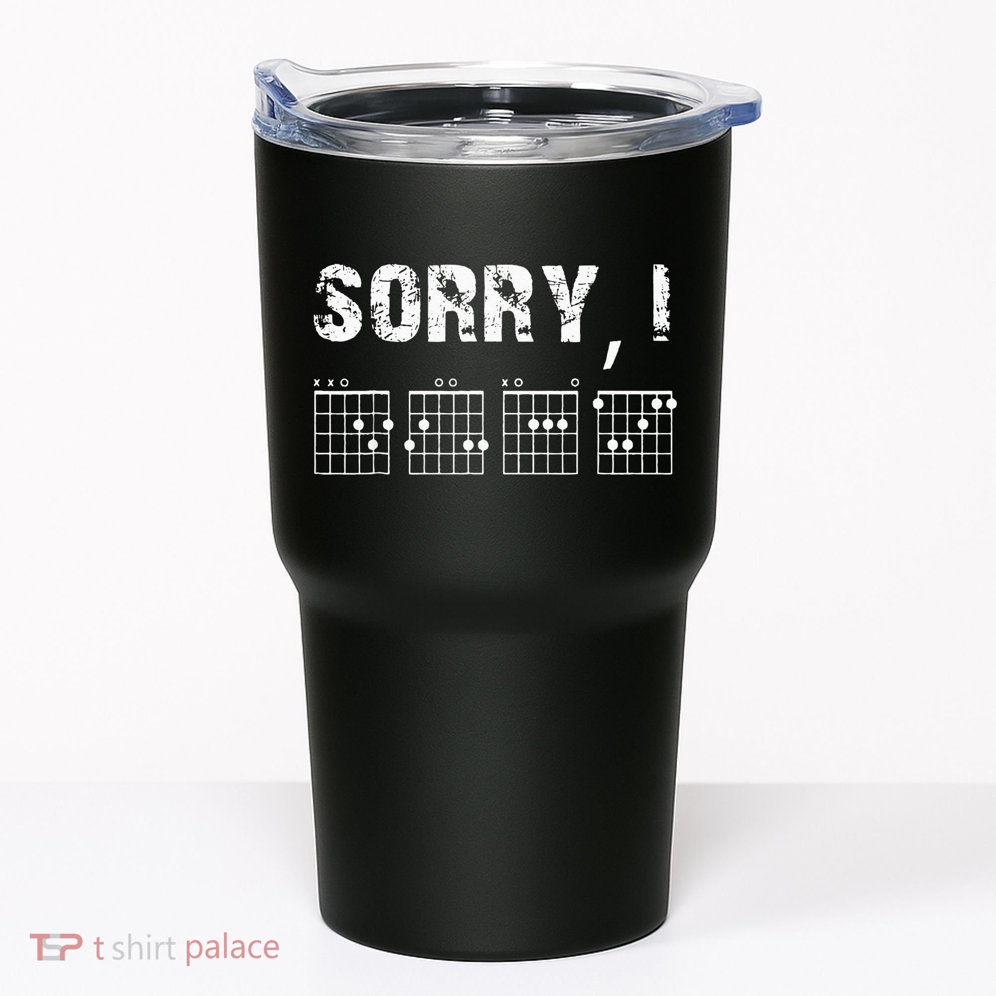 Sorry IDGAF Funny Hidden Message Guitar Chords For Lover Tumbler