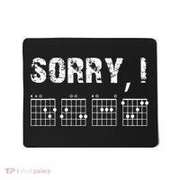 Sorry IDGAF Funny Hidden Message Guitar Chords For Lover Mousepad thumb 0