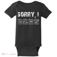 Sorry IDGAF Funny Hidden Message Guitar Chords For Lover Baby Bodysuit thumb 0