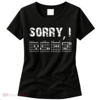 Sorry IDGAF Funny Hidden Message Guitar Chords For Lover Women's T-Shirt thumb 0