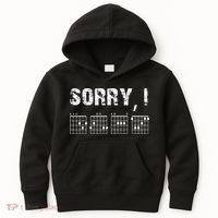 Sorry IDGAF Funny Hidden Message Guitar Chords For Lover Kids Hoodie thumb 0