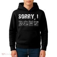 Sorry IDGAF Funny Hidden Message Guitar Chords For Lover Kids Hoodie thumb 4