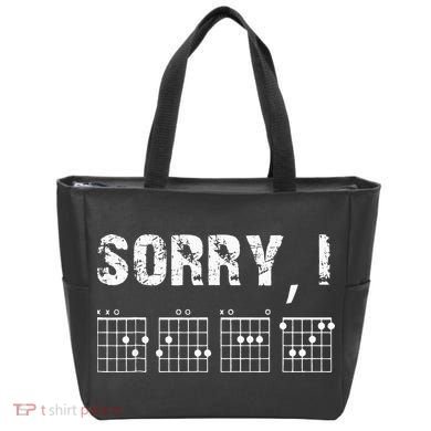 Sorry IDGAF Funny Hidden Message Guitar Chords For Lover Tote Bag