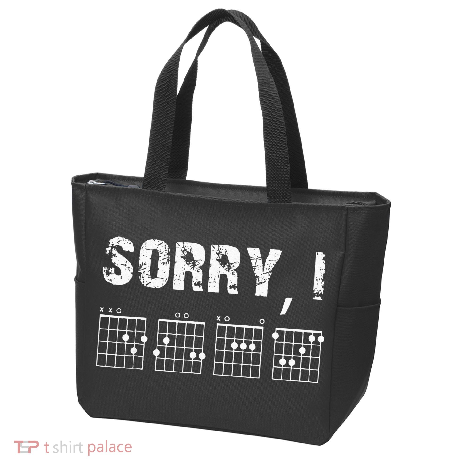 Sorry IDGAF Funny Hidden Message Guitar Chords For Lover Tote Bag