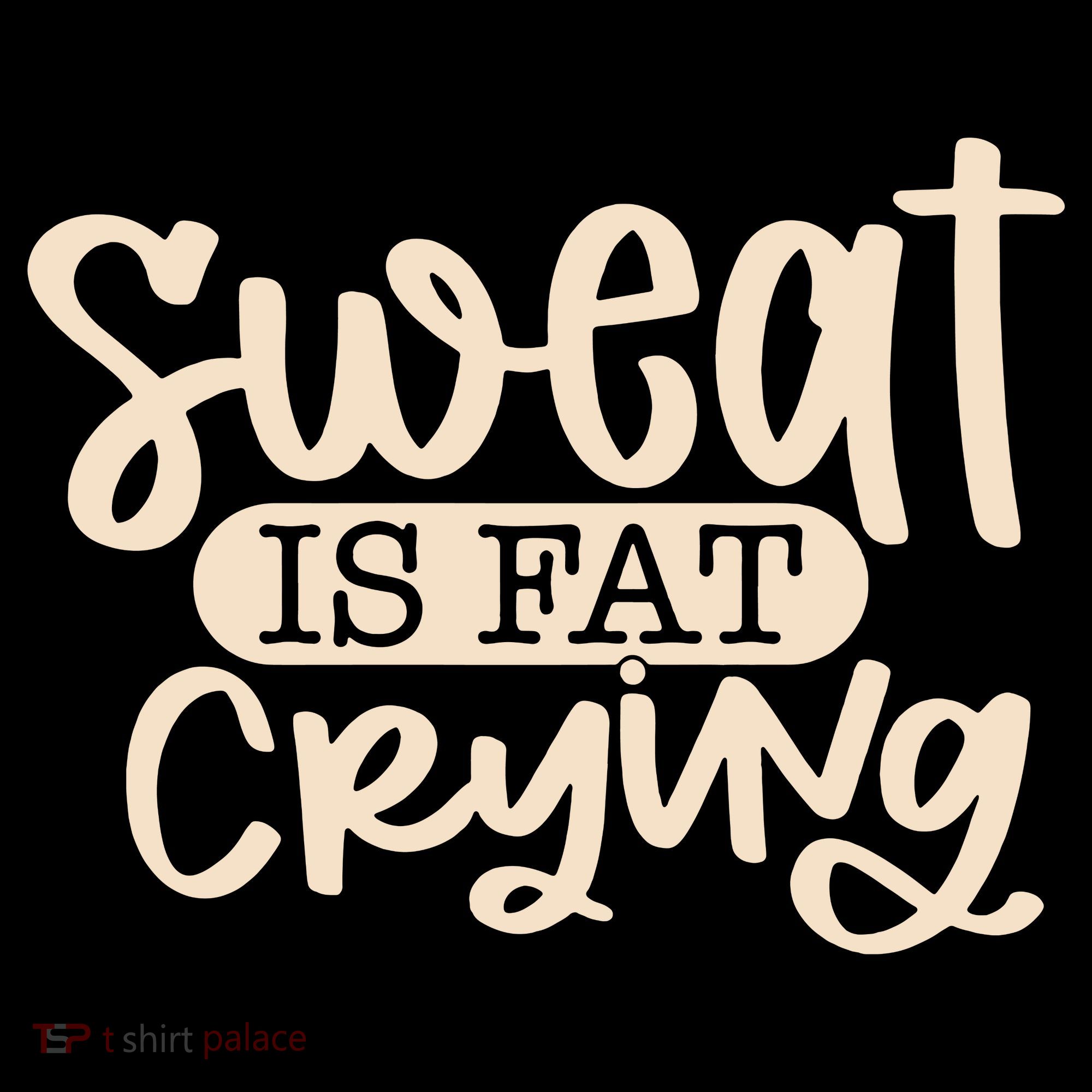 Sweat Is Fat Crying Apron
