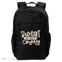 Sweat Is Fat Crying Backpack thumb 0