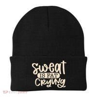 Sweat Is Fat Crying Beanie thumb 0