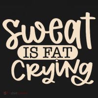 Sweat Is Fat Crying Tall Sweatshirt thumb 2