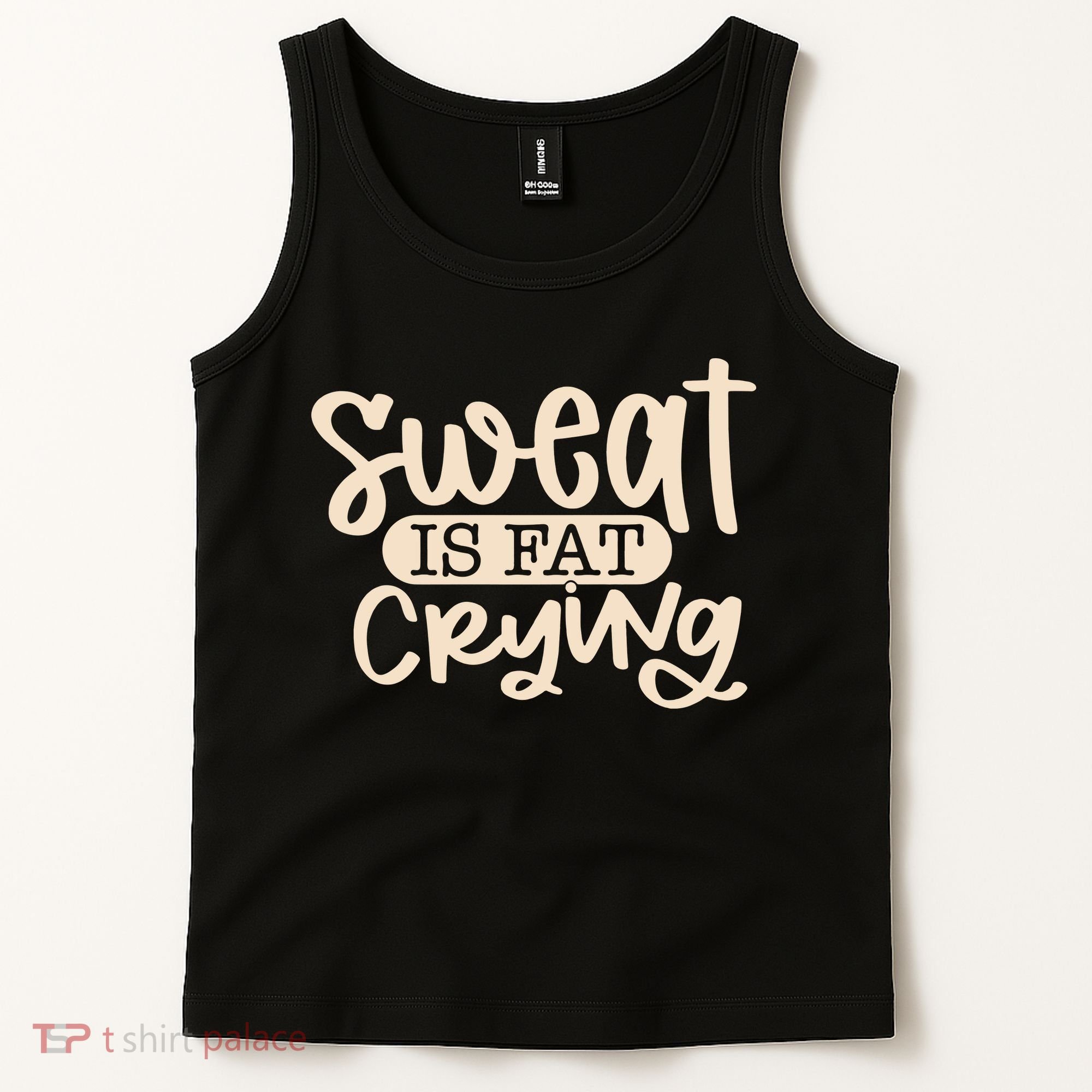 Sweat Is Fat Crying Tank Top