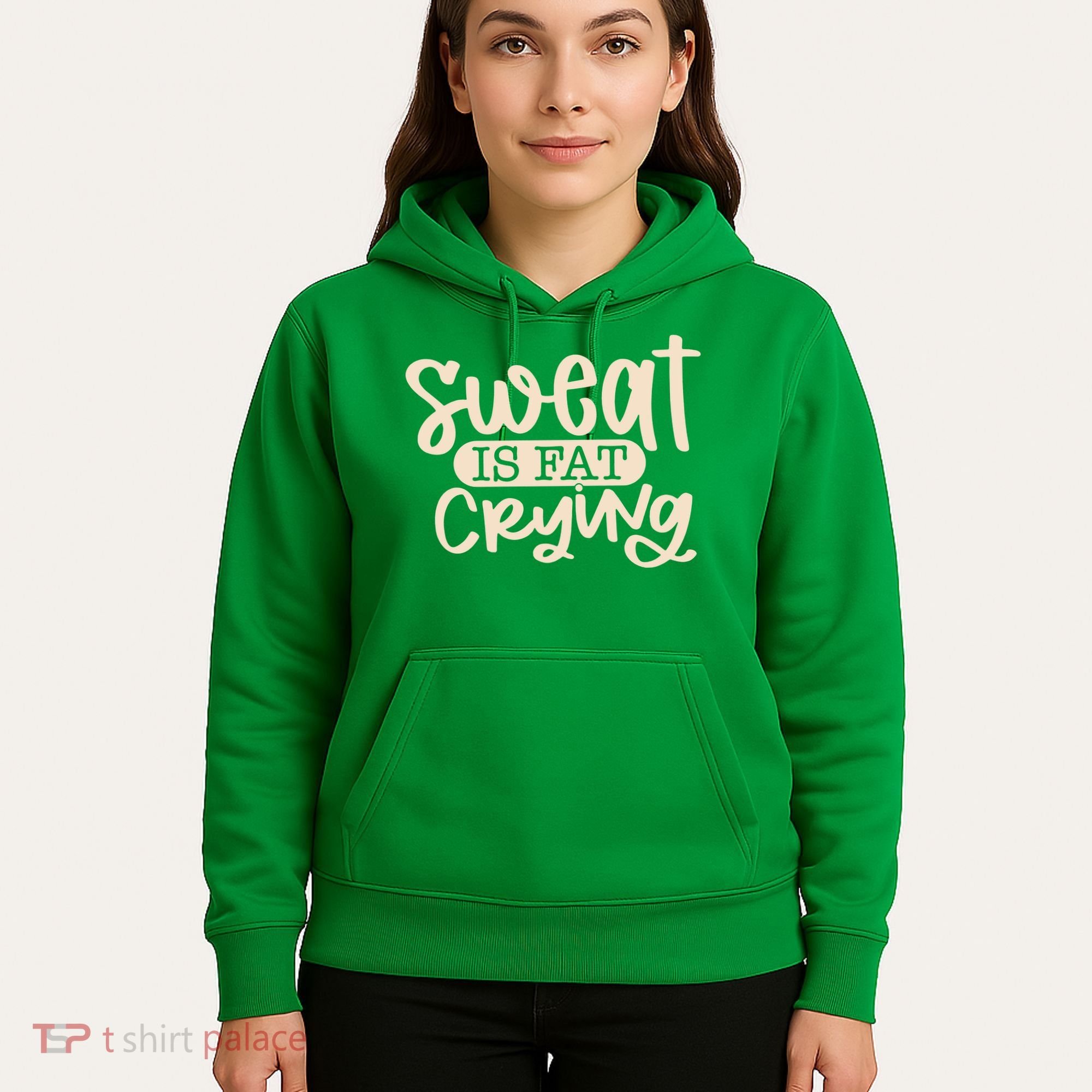 Sweat Is Fat Crying Hoodie