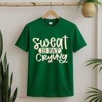 Sweat Is Fat Crying T-Shirt thumb 2