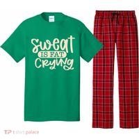 Sweat Is Fat Crying Pajama Set thumb 0