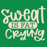 Sweat Is Fat Crying Pajama Set thumb 2