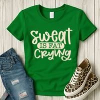 Sweat Is Fat Crying Women's T-Shirt thumb 3