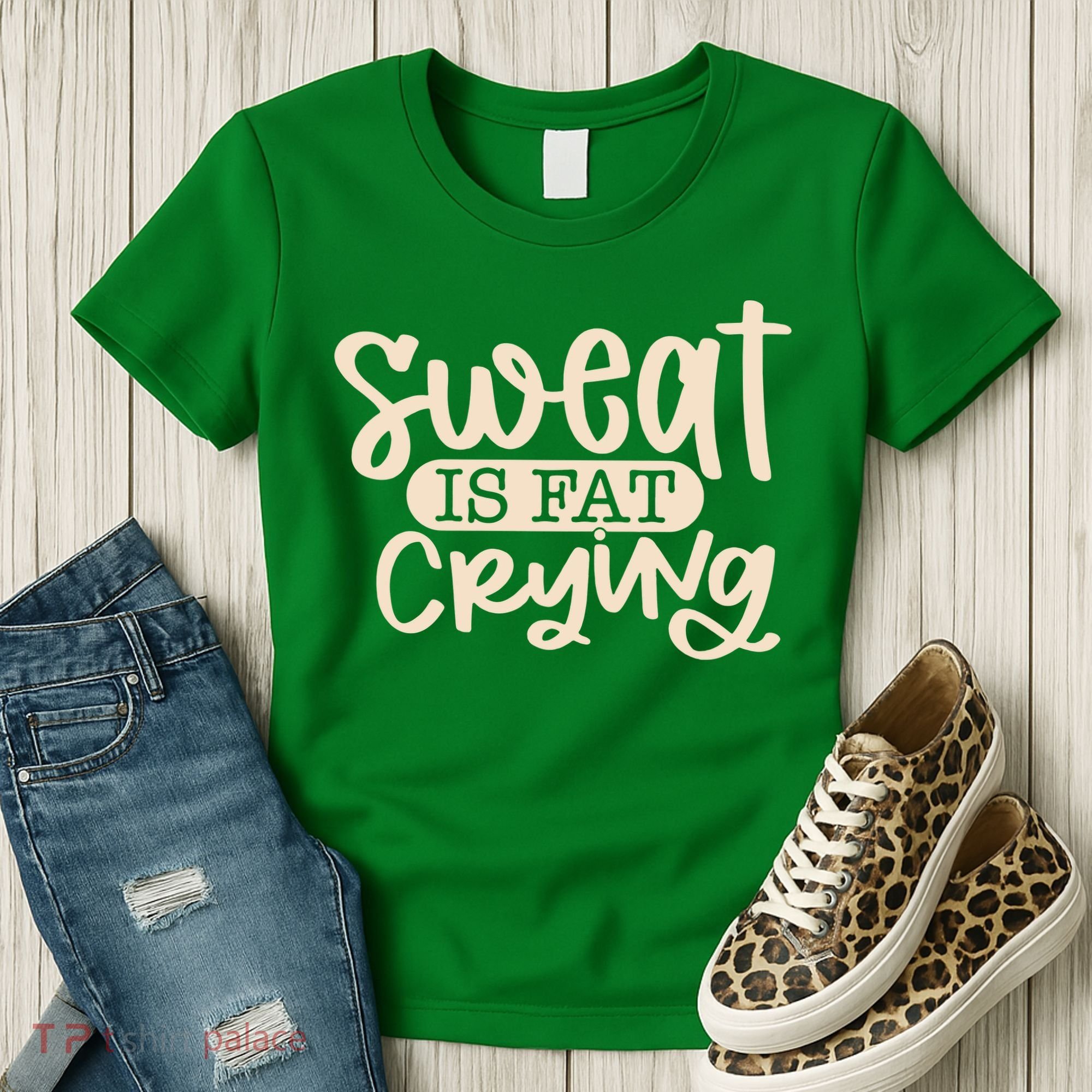 Sweat Is Fat Crying Women's T-Shirt