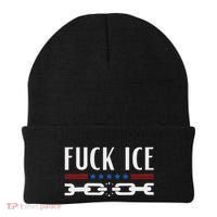 Support Immigrants Fuck Ice Beanie thumb 0